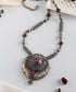 Isha_Handcrafted_Oxidised_Pure_Silver_Necklace_With_Kempstones_WeaverStory_01