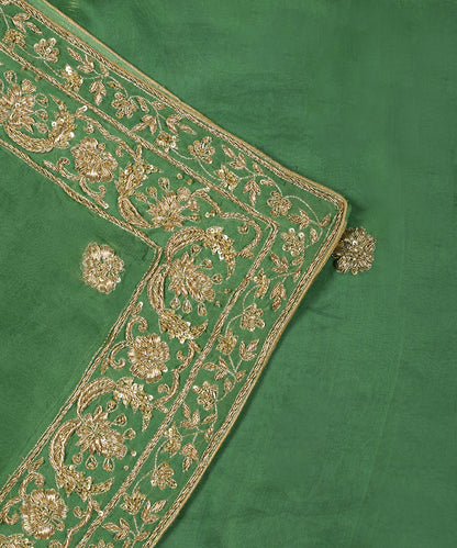 Green_Handloom_Heavy_Zardozi_Hand_Embroidered_Organza_Dupatta_WeaverStory_04