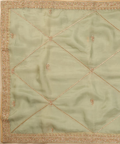 Pista_Green_Handloom_Organza_Dupatta_With_Hand_Embroidery_WeaverStory_02
