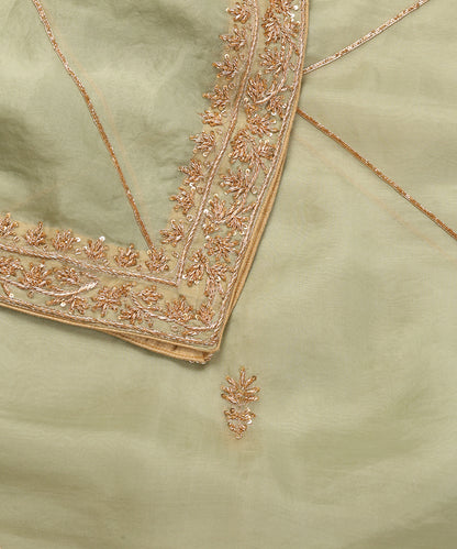 Pista_Green_Handloom_Organza_Dupatta_With_Hand_Embroidery_WeaverStory_04