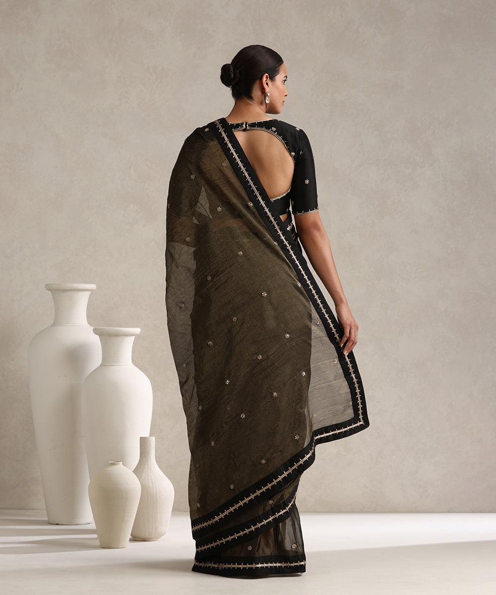 Black_Handloom_Pure_Tissue_Silk_Saree_With_Hand_Embroidery_WeaverStory_03