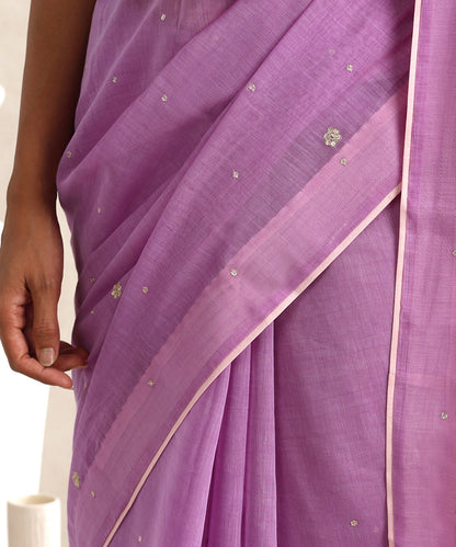 Lavender_Handloom_Pure_Chanderi_Saree_With_Hand_Embroidered_Saree_With_Light_Pink_Finishing_WeaverStory_04