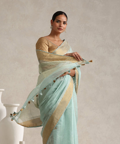 Ice_Blue_Handloom_Pure_Chanderi_Hand_Embroidered_Saree_With_Lace_WeaverStory_02