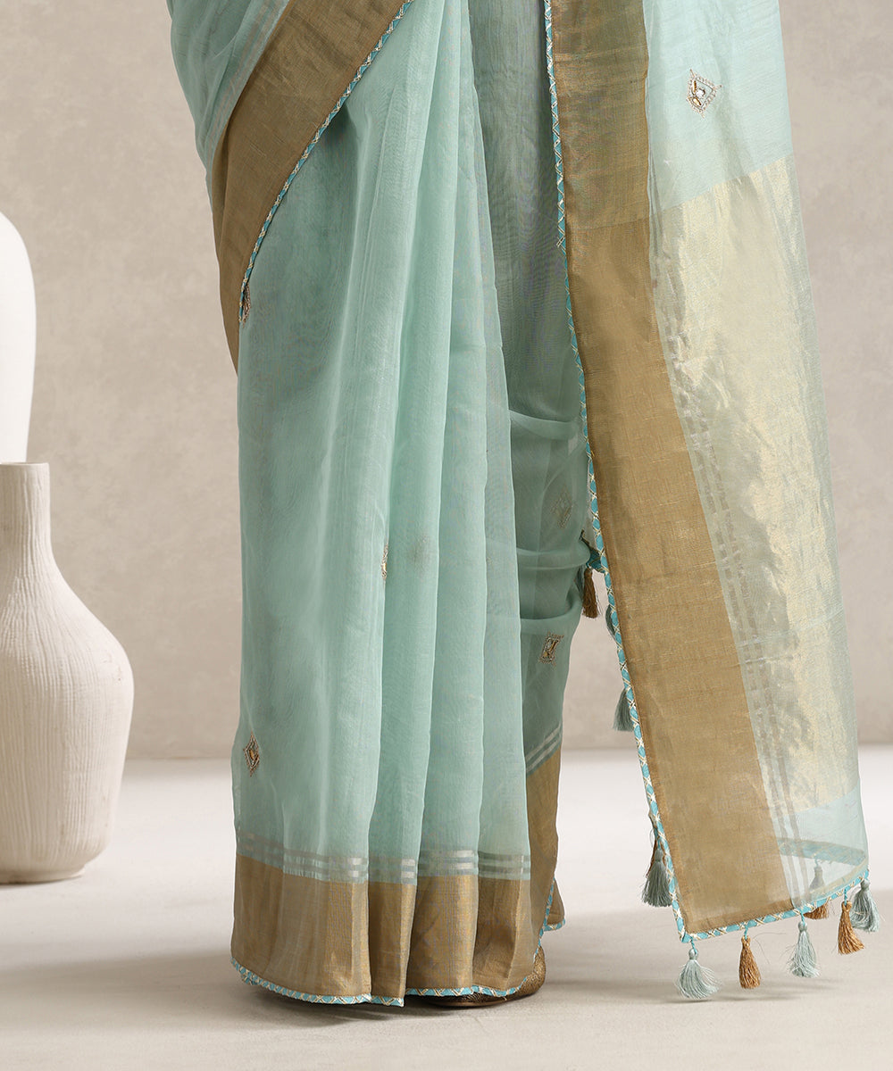 Ice_Blue_Handloom_Pure_Chanderi_Hand_Embroidered_Saree_With_Lace_WeaverStory_05