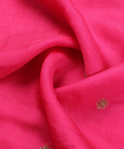 Hot_Pink_Handloom_Organza_Dupatta_With_Heavy_Double_Border_Embroidery_WeaverStory_05