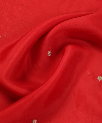 Red_Handloom_Organza_Dupatta_With_Booti_And_Embroidered_Border_WeaverStory_05