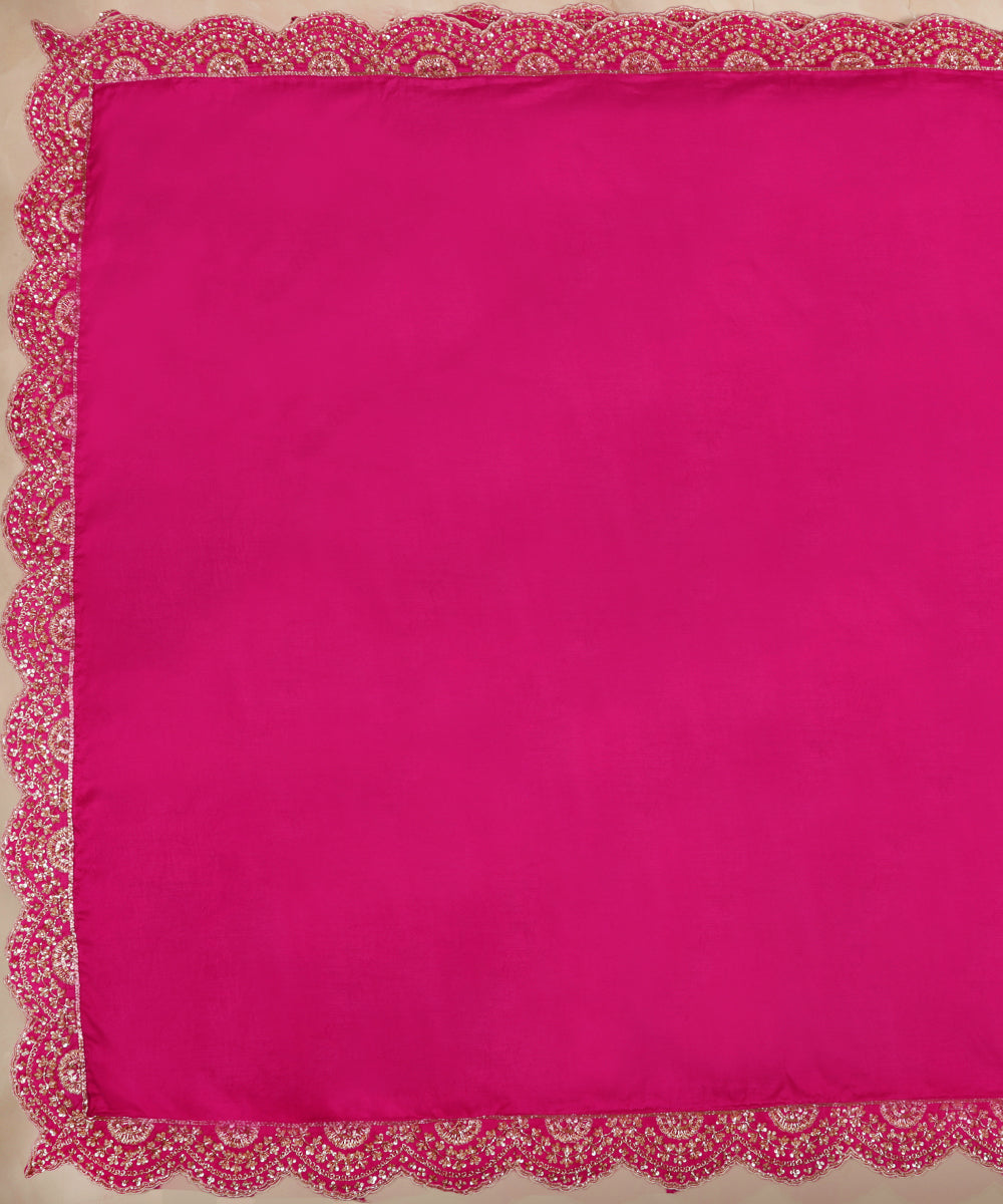 Magenta_Pure_Mulberry_Silk_Dupatta_With_Hand_Embroidered_Zardozi_Scalloped_Border_WeaverStory_02