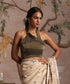 Black_and_Gold_Handloom_Tissue_Chanderi_Halter_Neck_Blouse_WeaverStory_01
