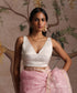 White_and_Silver_Handloom_Stripe_Tissue_Choli_Cut_Sleeveless_Blouse_WeaverStory_01