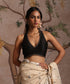 Black_Hand_Embridered_Pure_Chanderi_Silk_Blouse_with_Neck_Embroidery_WeaverStory_01