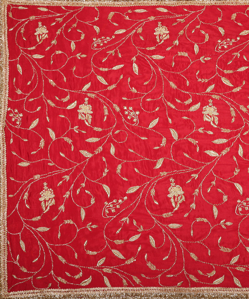 Red_Chiffon_Dupatta_With_Zardozi_Hand_Embroidery_WeaverStory_02
