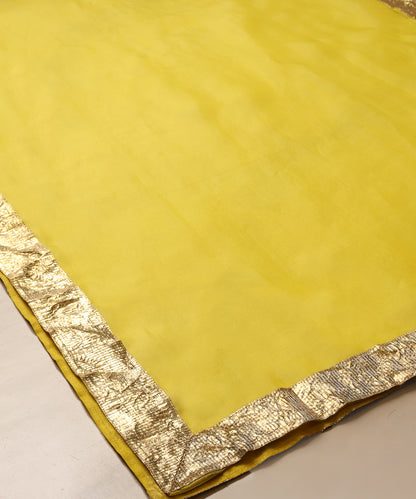 Yellow_Organza_Dupatta_With_Hand_Lapa_WeaverStory_03