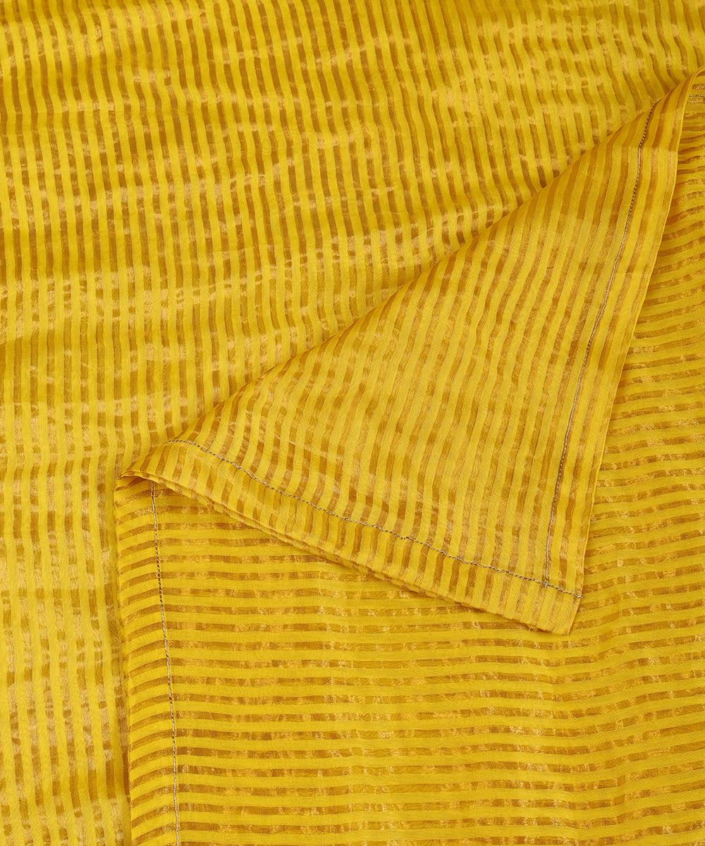 Yellow_Stripe_Tissue_Dupatta_With_Zari_Tagai_WeaverStory_04