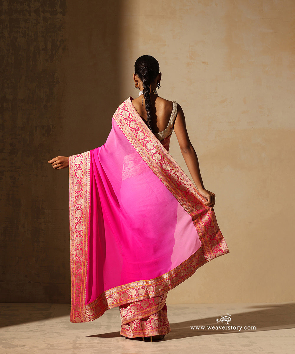 Light_Pink_Chiffon_Omre_Saree_With_Banarasi_Border_WeaverStory_03