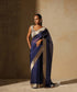 Navy_Blue_Handloom_Organza_Saree_With_Banarasi_Border_WeaverStory_01