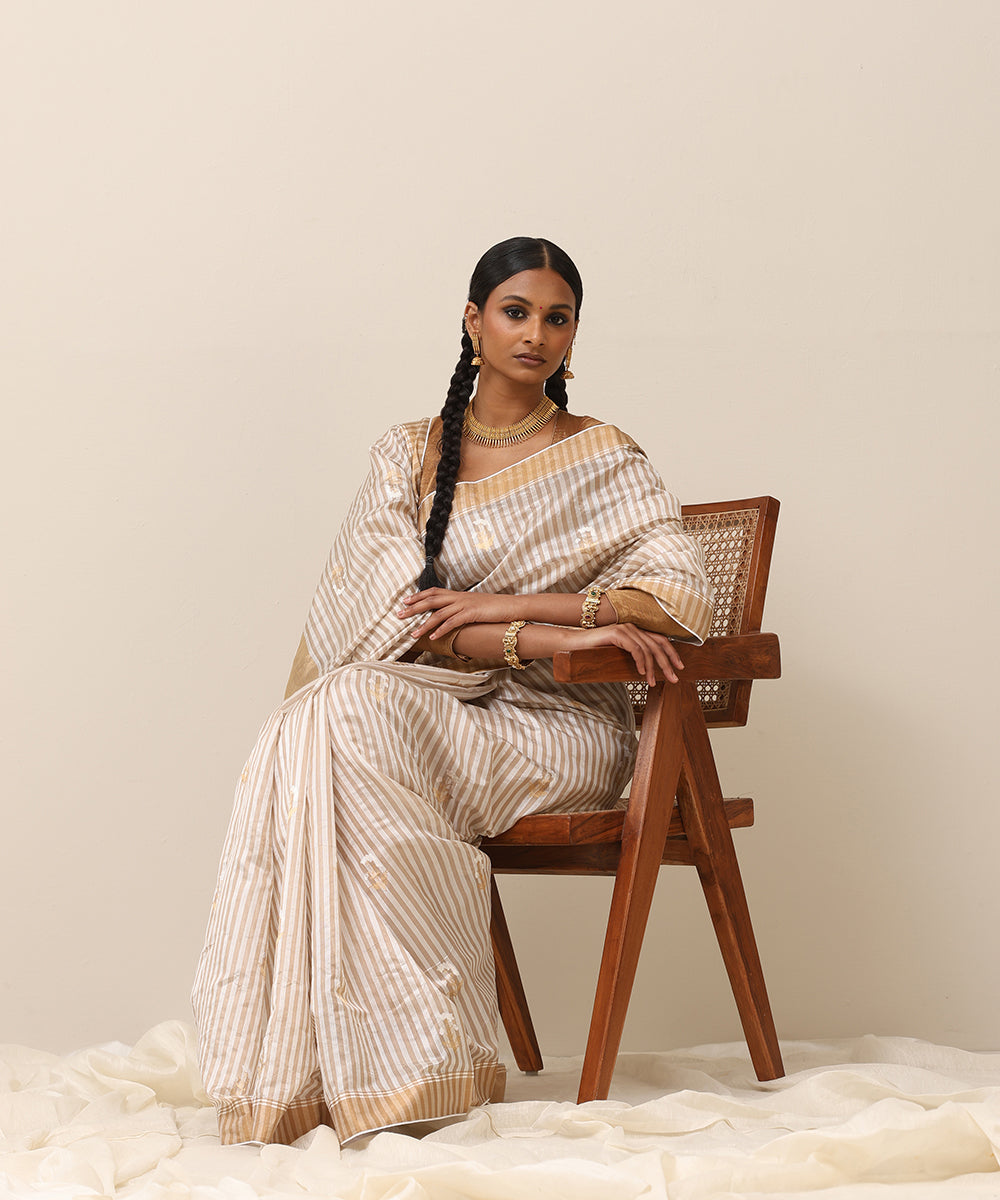 Offwhite_Handloom_Pure_Silk_Chanderi_Saree_With_Pure_Silk_Finishing_WeaverStory_01