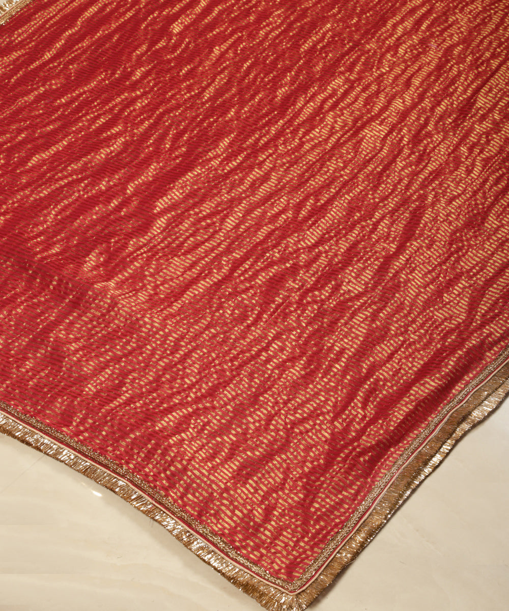 Red_Chanderi_Stripe_Tissue_Dupatta_Zardozi_Embroidery_with_Kiran_Border_WeaverStory_03