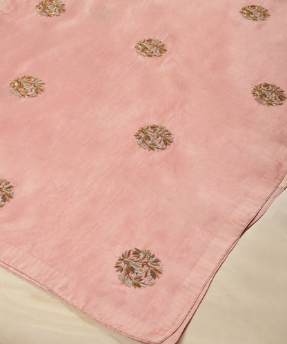 Blush_Pink_Handloom_Organza_Dupatta_With_Zardozi_Lotus_Motifs_Hand_Embroidery_WeaverStory_03