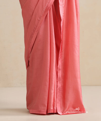 Pink_Pure_Silk_Saree_With_Satin_Finishing_WeaverStory_04