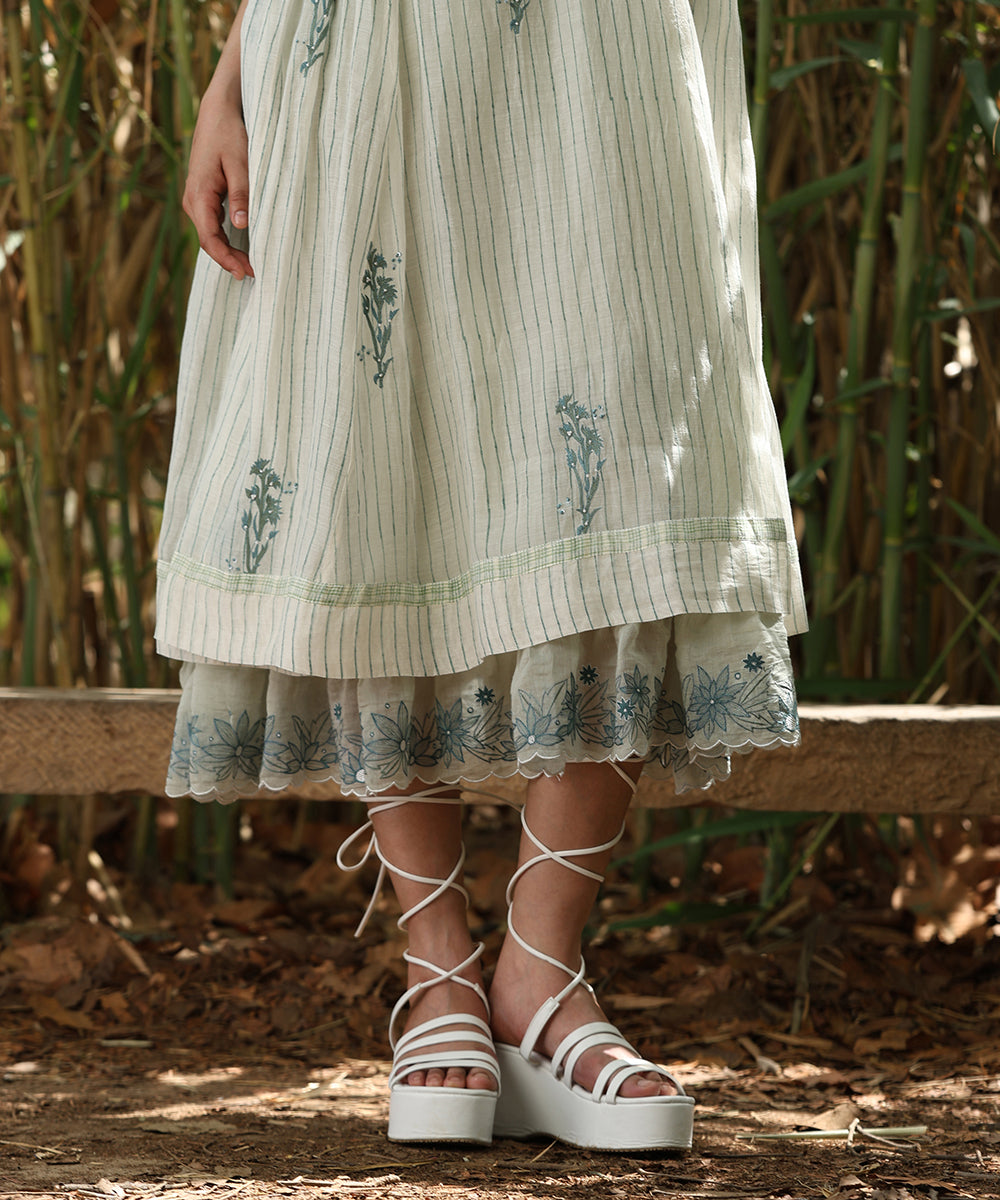 Pale_Green_Handloom_Pure_Chanderi_Hand_Printed_Dress_With_All_Over_Embroidered_Motifs_WeaverStory_06