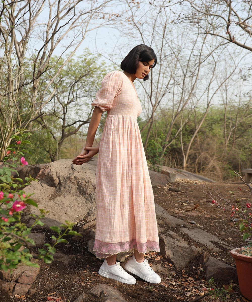 White_Pure_Cotton_Double_Gauze_Dress_With_Gathers_And_Embroidered_Details_WeaverStory_02