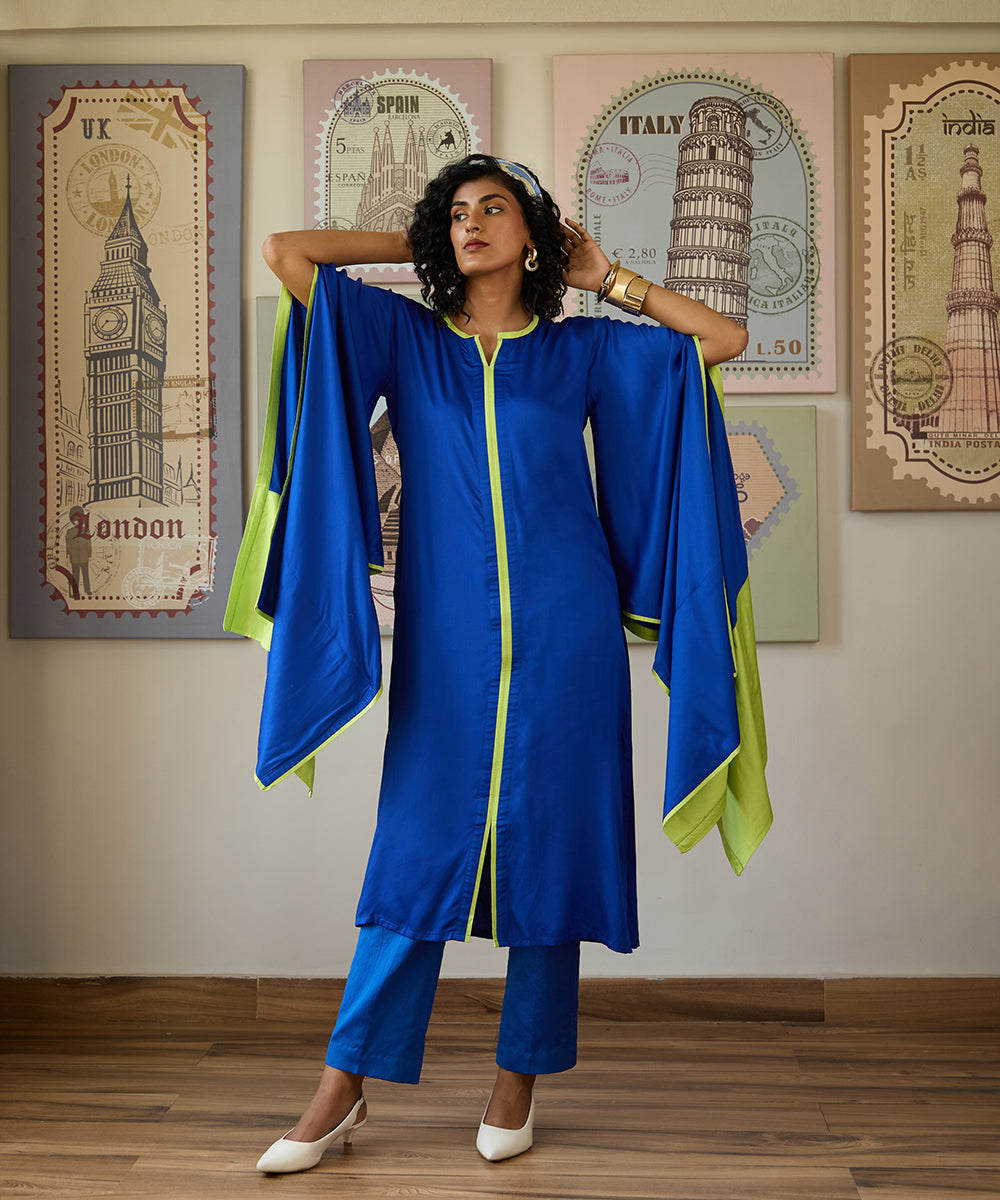 Blue_Lagoon_Kaftan_Set_–_Royal_Blue_Cotton_Satin_WeaverStory_01