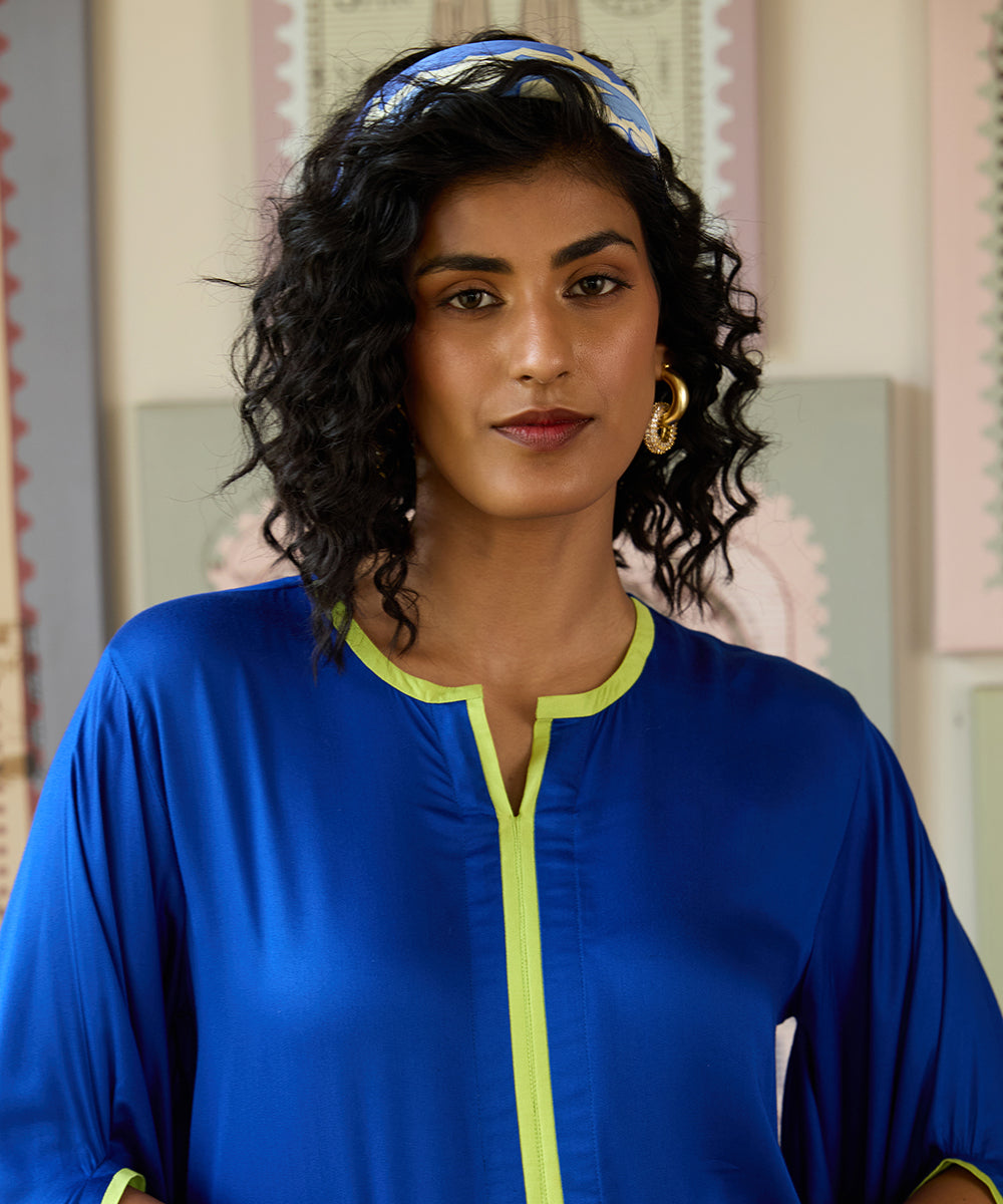 Blue_Lagoon_Kaftan_Set_–_Royal_Blue_Cotton_Satin_WeaverStory_04
