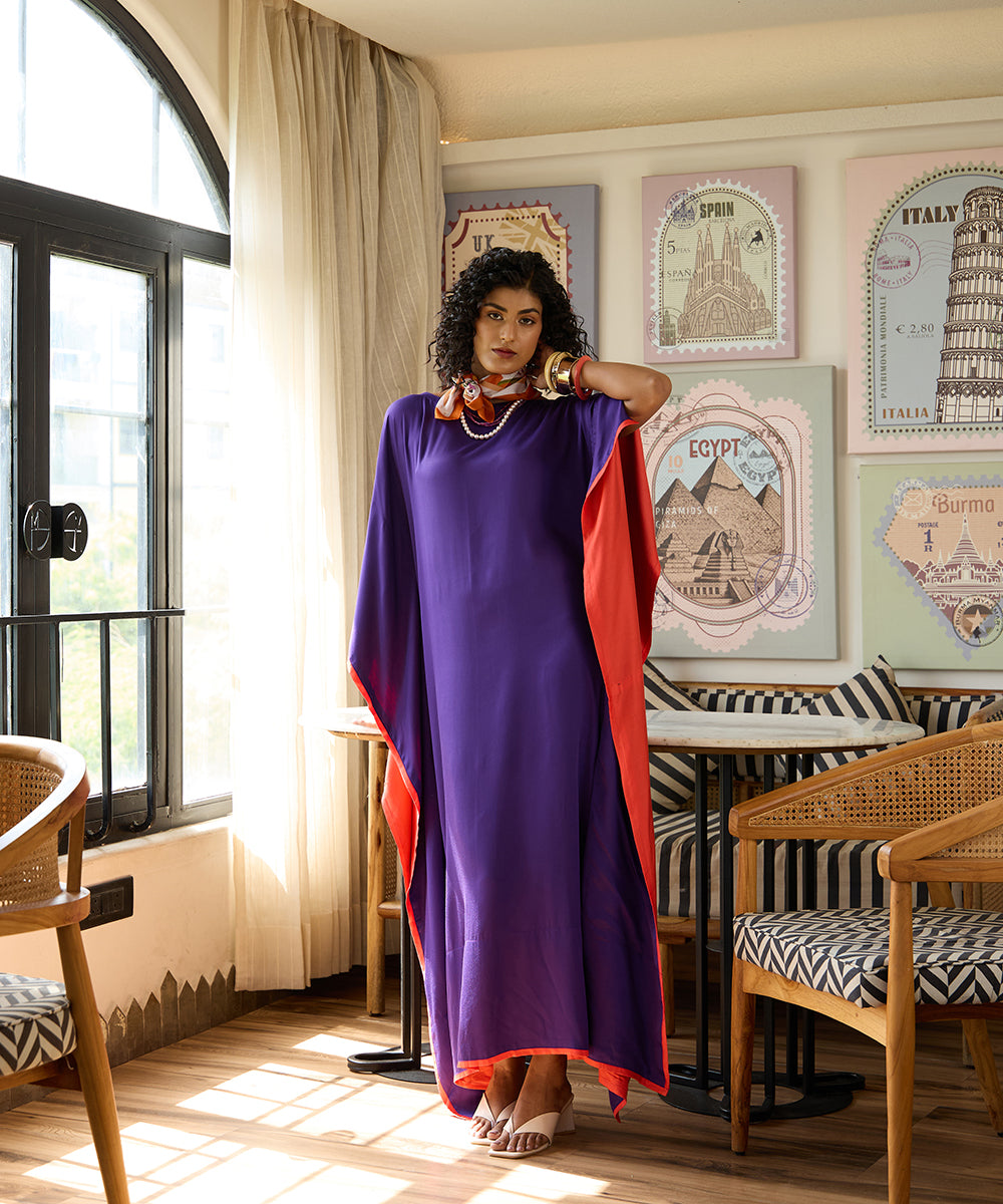 Violet_Spritz_Kaftan_–_Purple_Cotton_Satin_WeaverStory_01