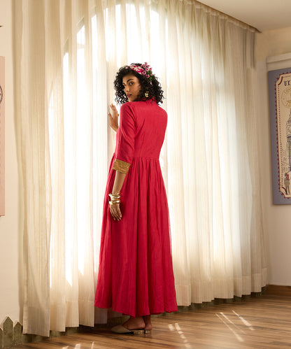 Pink_Mul_Chanderi_Anarkali_Collor_Anarkali_With_Pant_WeaverStory_03