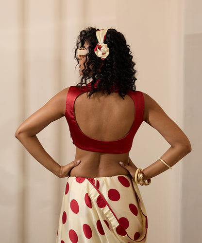 Scarlet_Secret_Blouse_–_Red_Satin_Silk_with_Back_Keyhole_WeaverStory_02