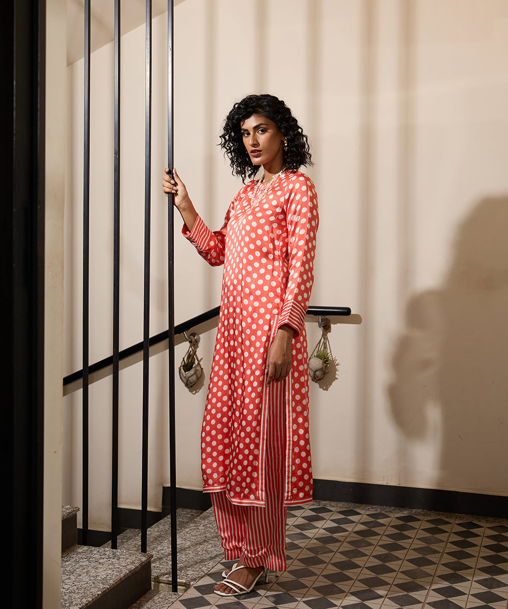 Peach_Dot_&amp;_Stripe_Kurta_Set_WeaverStory_02