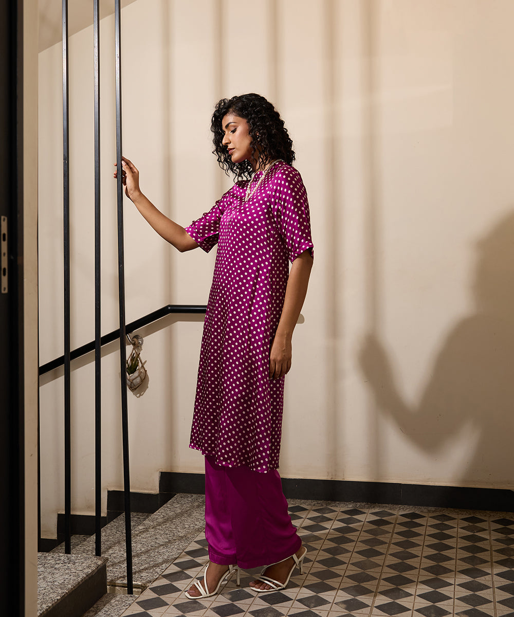 Purple_Polka_Dot_Kurta_Set_WeaverStory_02