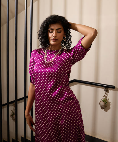 Purple_Polka_Dot_Kurta_Set_WeaverStory_04