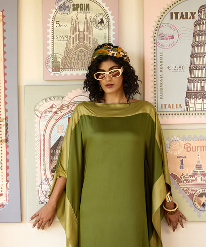 Touch_Of_Class-_Olive_Green_Cotton_Satin_Kaftan_WeaverStory_05