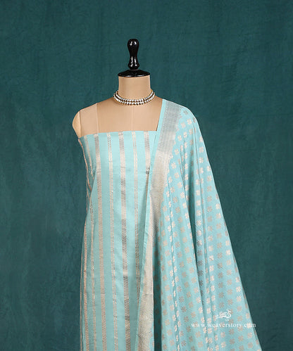 Ice_Blue_Handloom_Pure_Cotton_Silk_Banarasi_Suit_Set_Fabric_With_Bel_WeaverStory_03