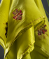 Handloom Organza Dupatta In Parrot Green With Zardozi Hand Embroidered Motifs Dupatta