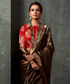 Handloom Black Pure Katan Silk Kimkhab Shikargah Banarasi Saree - Pre Order