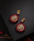 Rubina Earrings With Moissanite Polki Crafted In Pure Silver Jewellery