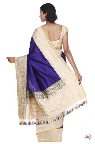 Purple_and_Beige_Madhubani_Weave_Saree_WeaverStory_04