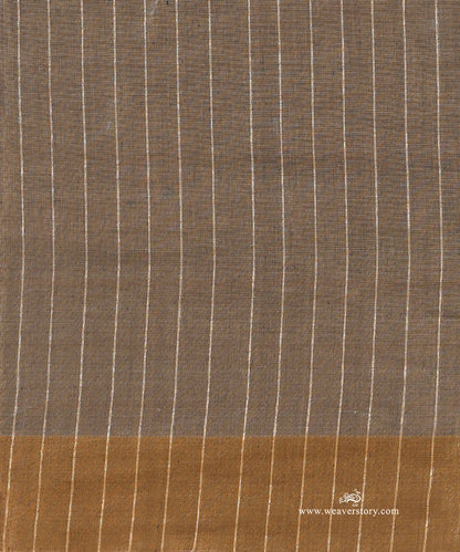 Brown_Handloom_Tissue_Chanderi_Silver_Zari_Saree_With_Gold_Zari_Border_WeaverStory_05
