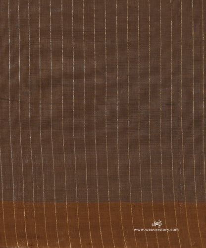 Black_Handloom_Tissue_Chanderi_Silver_Zari_Saree_With_Gold_Zari_Border_WeaverStory_05