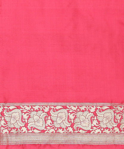 Hot_Pink_Handloom_Pure_Katan_Silk_Banarasi_Saree_With_Big_Floral_Jaal_WeaverStory_05