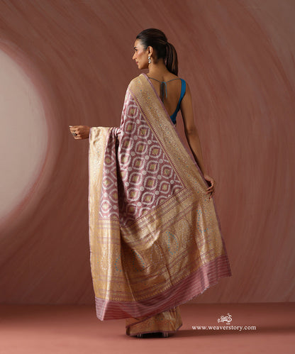 Pastel_Pink_Handloom_Pure_Katan_Silk_Saree_With_Meena_Work_Jangla_WeaverStory_03