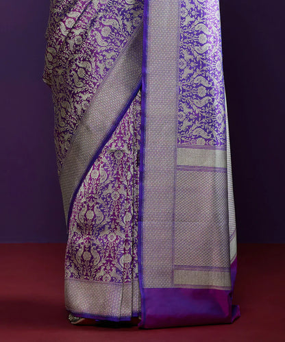 Sage_Green_Handloom_Pure_Chanderi_Silk_Saree_With_Nakshi_Border_And_Anardana_Booti_WeaverStory_04