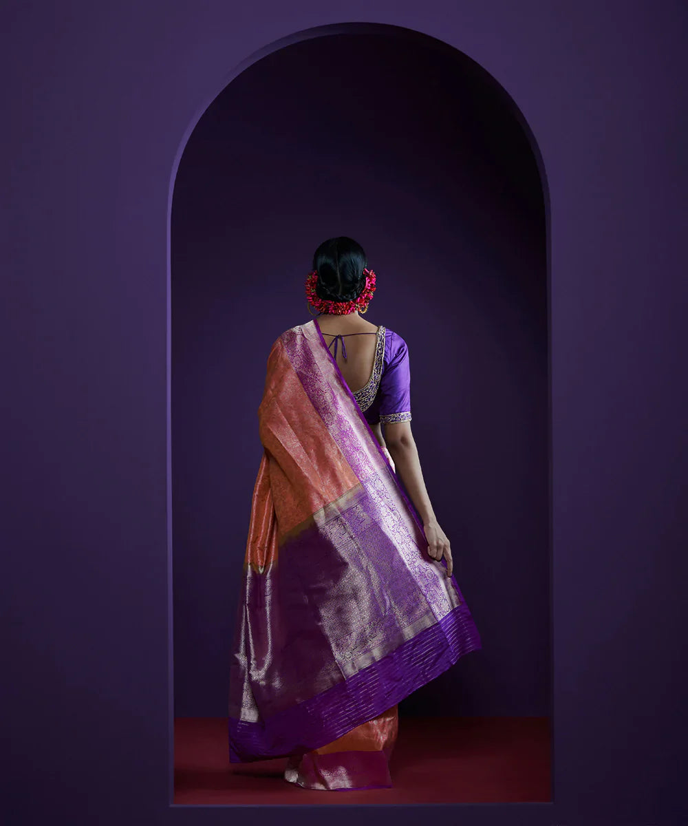 Magenta_Handloom_Pure_Chanderi_Silk_Saree_With_Mashroo_Border_And_Floral_Motifs_WeaverStory_03