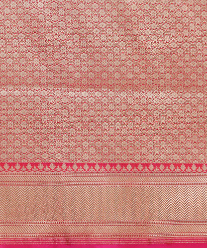 Handloom_Hot_Pink_Pure_Katan_Silk_Banarasi_Saree_With_Gold_And_Silver_Zari_Jaal_WeaverStory_05