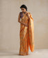 Saffron_Handloom_Pure_Katan_Silk_Kadhwa_Banarasi_Saree_With_Meenakari_Floral_Jaal_WeaverStory_01