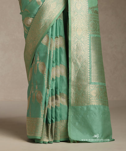 Sea_Foam_Green_Handloom_Pure_Katan_Silk_Kadhwa_Banarsai_Jangla_Saree_In_Ektara_Weave_WeaverStory_04