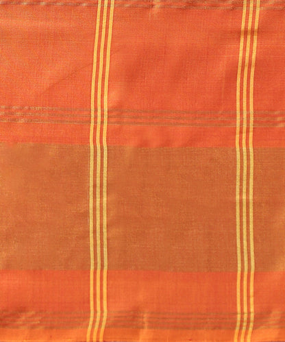 Blue_And_Rust_Handloom_Pure_Mulberry_Silk_Ikat_Patola_Saree_With_Checks_WeaverStory_05