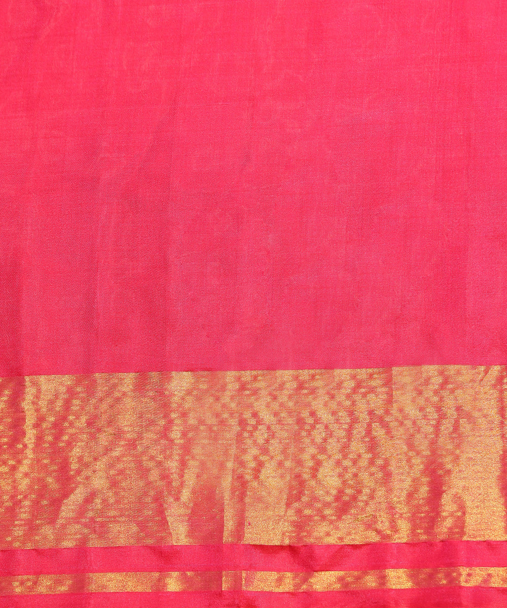 Soft_Pink_Handloom_Pure_Mulberry_Silk_Ikat_Patola_Saree_With_Tissue_Border_WeaverStory_05